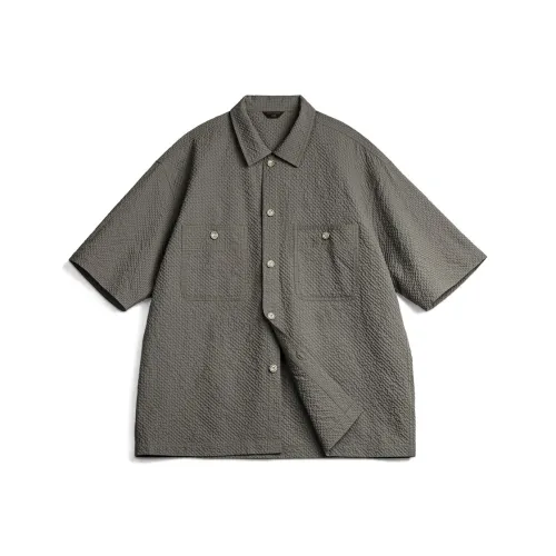 MADEN Amekaji Рубашка Мужская Дымчатый Серый