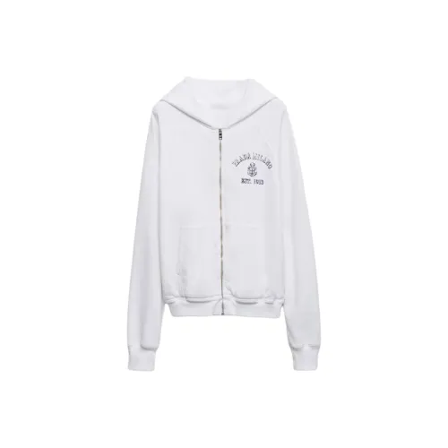 PRADA SS25 Свитшот Мужской Белый