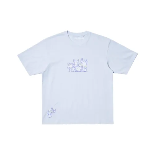 UNIQLO x Glory of Kings Совместная модель Glory OF Kings Co Branded Модель SS25 Рубашка Unisex Light Синий
