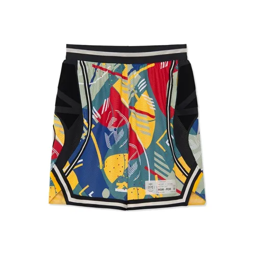 LINING Повседневные шорты Мужские Свежие Фрукты Желтые С принтом по всей поверхности