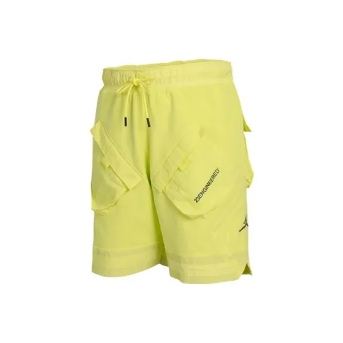 JORDAN Светло-лимонные мужские карго шорты