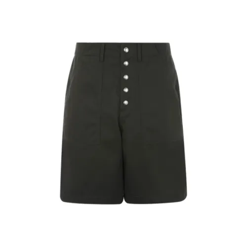 MARNI Темно-зеленые мужские повседневные шорты