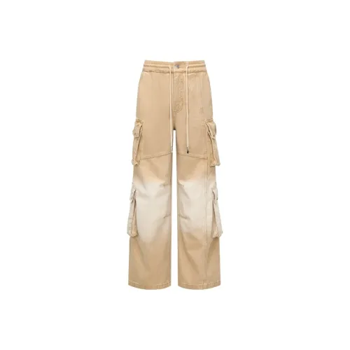 Feng Chen Wang SS25 Джинсы Унисекс Хаки