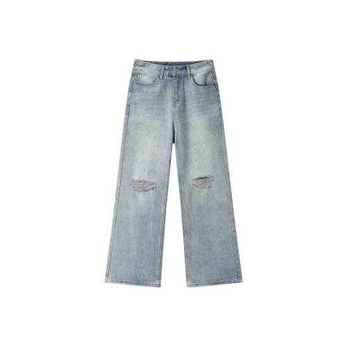 WE HONEY Джинсы Мужские Винтажные Синие