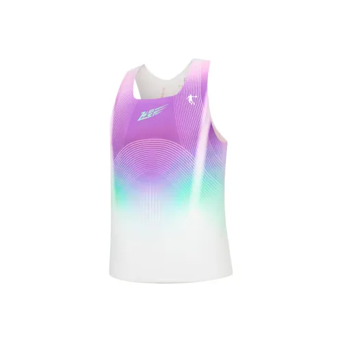 QIAODAN Feiying Бег Майка Мужская Лайтинг Тень Фиолетовый С принтом