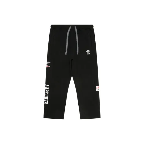 AAPE Черные BKX Мужские Повседневные Штаны