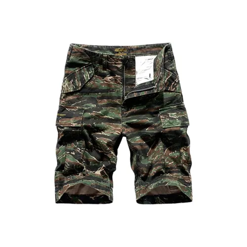 VIP Loose Fit Shorts Men's Tiger Print Camouflage