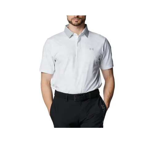 Under Armour Drive ChillIso CHILL Коллекция Принт Поло Мужское Белый Серый