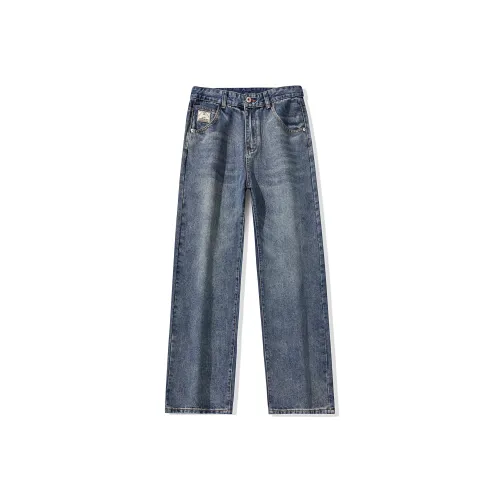 JUCY JUDY Джинсы Унисекс Ностальгический Синий