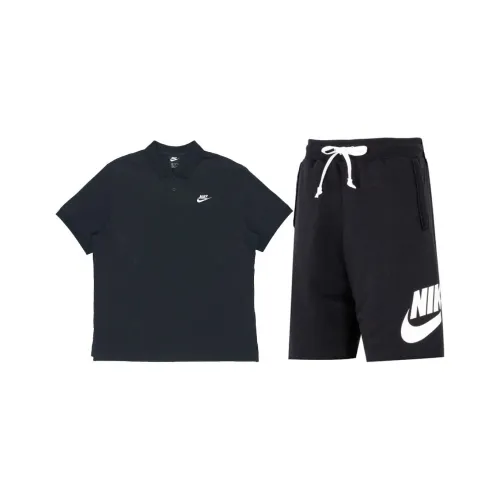 Nike Повседневная Спортивная Одежда Мужская Черный + Черный