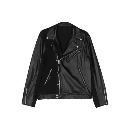 UNDERCOVER Черные Мужские Кожаные Куртки