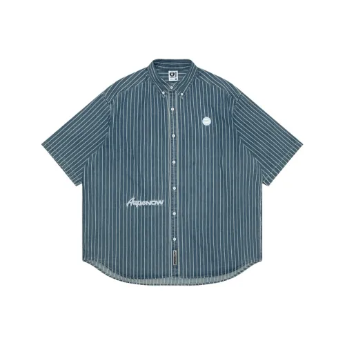 Aape Синий BLA Мужские Рубашки