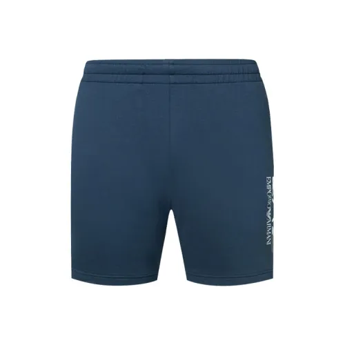 EMPORIO ARMANI EA7 Повседневные шорты Мужские Морской синий
