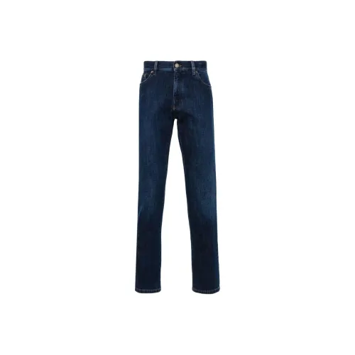Ermenegildo Zegna Индиго Мужские Джинсы