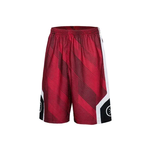 LINING Wade Collection Кирпич Красный Мужские Повседневные Шорты
