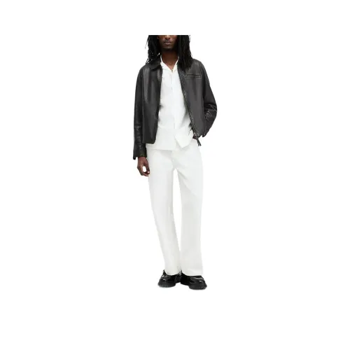 ALLSAINTS Кожа Куртка Мужская Черная