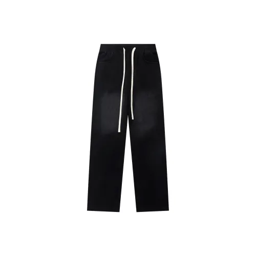 GXXX Черные унисекс повседневные брюки