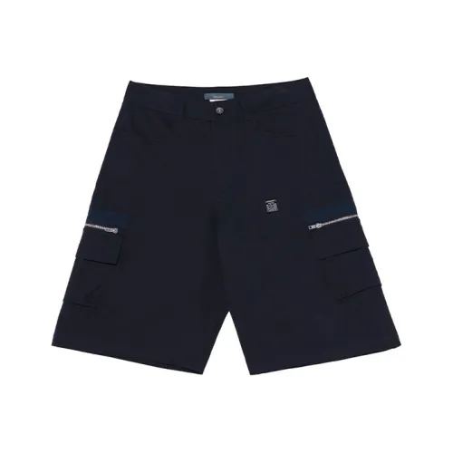 UNVESNO Loose Fit Shorts Unisex Black UNVESNO Свободный крой Шорты Унисекс Черный