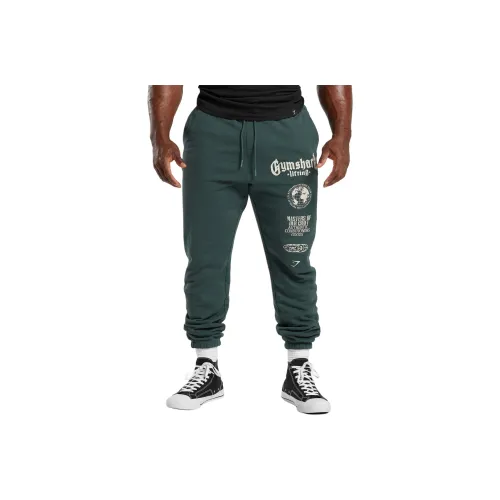 GYMSHARK Вязаные тренировочные брюки мужские зеленые