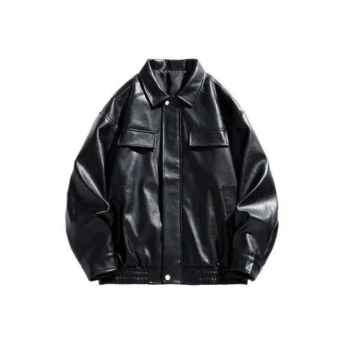 Universal Templates Кожа Куртка Унисекс