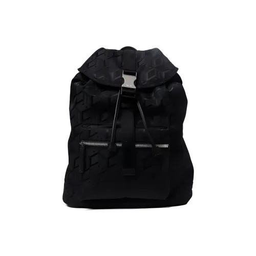 MCM Cubic Series Жаккард Нейлон Рюкзак Маленький Мужской Черный