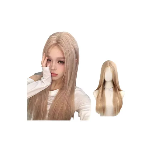 Time Shadow Afternoon Sunlight Серый Золото Длинный Прямые Волосы Женская Перука