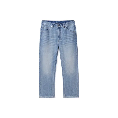 HUNZHI Джинсовый синий Унисекс Джинсы