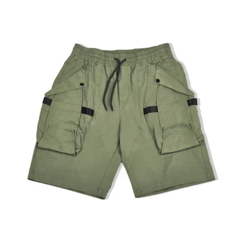 Ricky Tenko Loose Fit Shorts Unisex Army Green Ricky Tenko Свободный крой Шорты Унисекс Армейский зеленый
