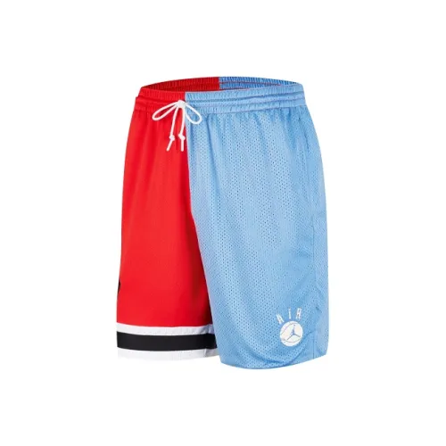 Джордан Красный Синий Пэчворк Мужские Повседневные Шорты