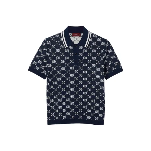 GUCCI Поло Мужское Морской Синий