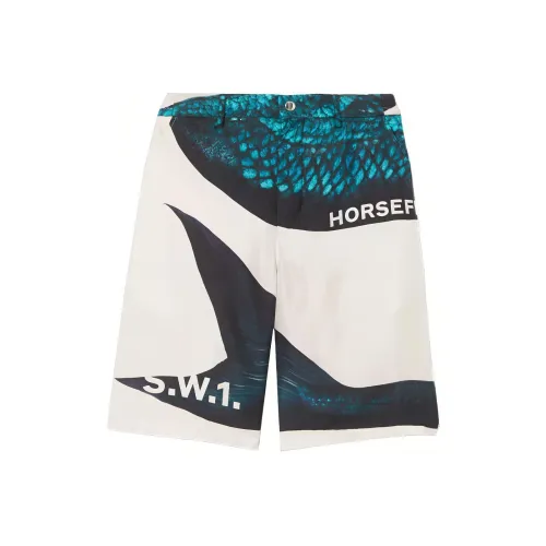 Burberry Повседневные шорты Мужские Синие Белые