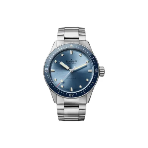 BLANCPAIN FIFTY FATHOMS Автоматический Механический Часы Мужские 43 мм Синий Циферблат Корпус из Нержавеющей Стали