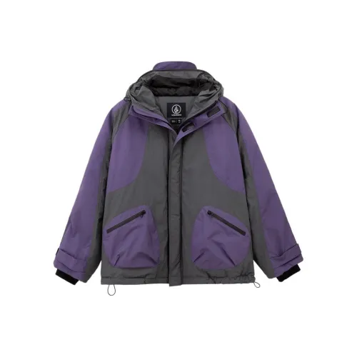 Volcom Хлопковый пуховик Мужской Серый