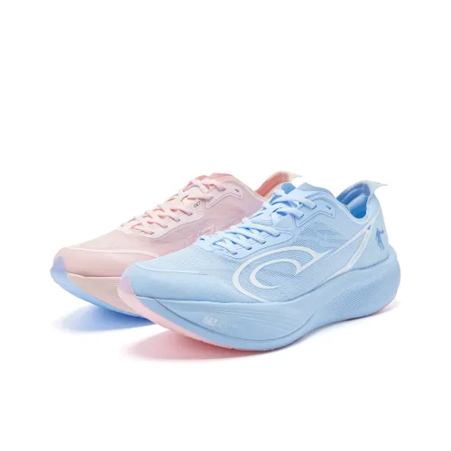 QIAODAN Feiying PB3 Enhanced Edition Беговые кроссовки Низкий топ Сине-розовый микс Мужской