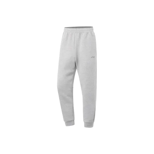 LINING Fitness Series Вязаные тренировочные штаны Мужские Фотиния Серый Темный Кирпичный Серый