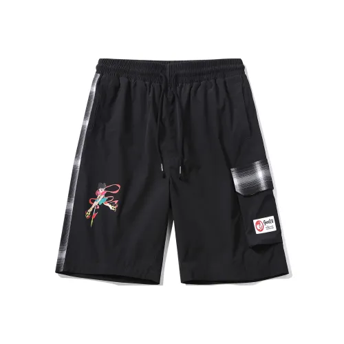 Guuka x NEZHANAOHAI Шорты Мужские Черные