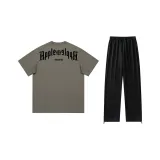 Комплект (Тауповый топ + Черные штаны)