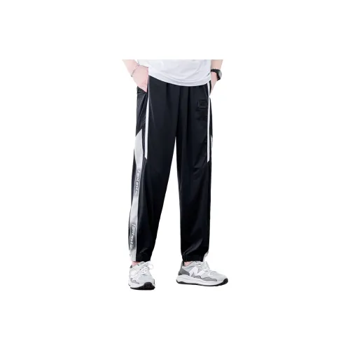 ANISAN Летние Повседневные Штаны Охлаждающие Мужские Черные