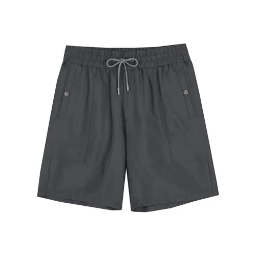 DAVID NAMAN Gray Мужские Карго Шорты