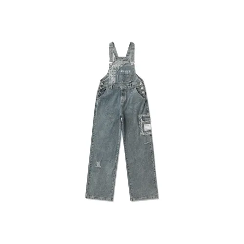 LAMLICKA Loose Fit Комбинезоны Джинсы Unisex Blue