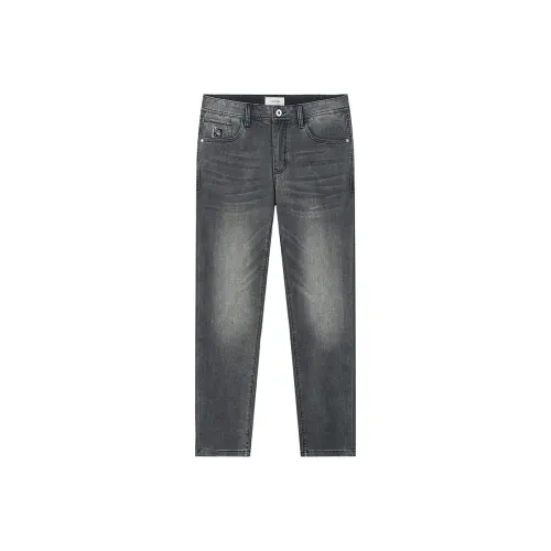 LAXDN Темно-серый Мужские Джинсы