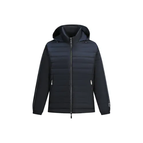 ARMANI EXCHANGEAE FW24 Хлопковый пуховик Мужской Темно-синий