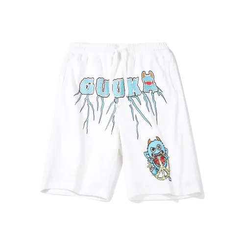 Guuka Белые Мужские Повседневные Шорты