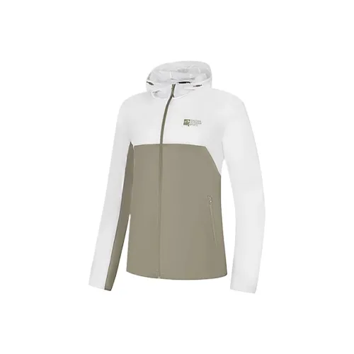 QIAODAN Тренчкот Мужской Sophora Лист Зеленый Jordan Белый