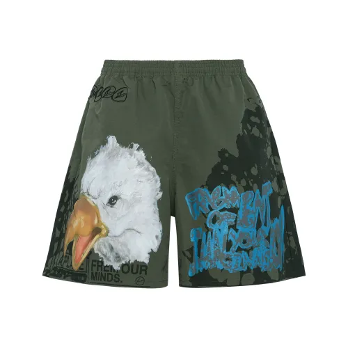 Travis Scott Army Green Мужские Повседневные Шорты