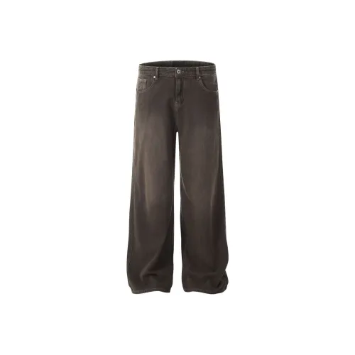 GBXM Промытый коричневый Унисекс Джинсы