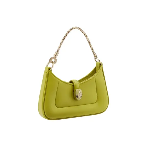 BVLGARI Телячья кожа Сумка Мини Женская Зеленая