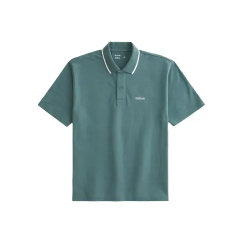 Hollister Поло Мужское Зеленое