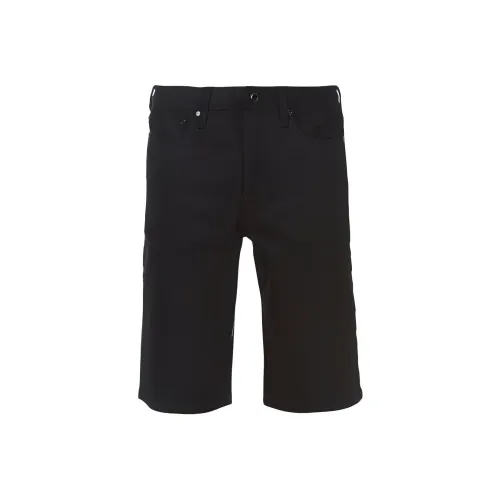 EVISU Мужские джинсовые шорты черного цвета