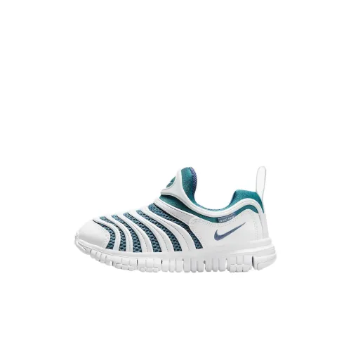 Nike Dynamo Free Отскок Амортизация Дышащий Низкий Топ KIDS Lifestyle Shoes Белый Грозовой Синий